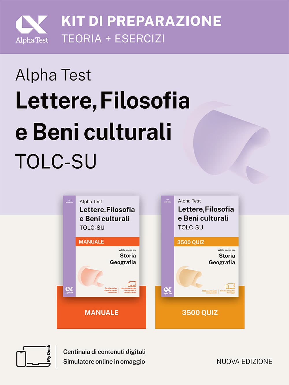 Alpha Test Lettere, Filosofia e Beni culturali TOLC-SU - Kit di preparazione