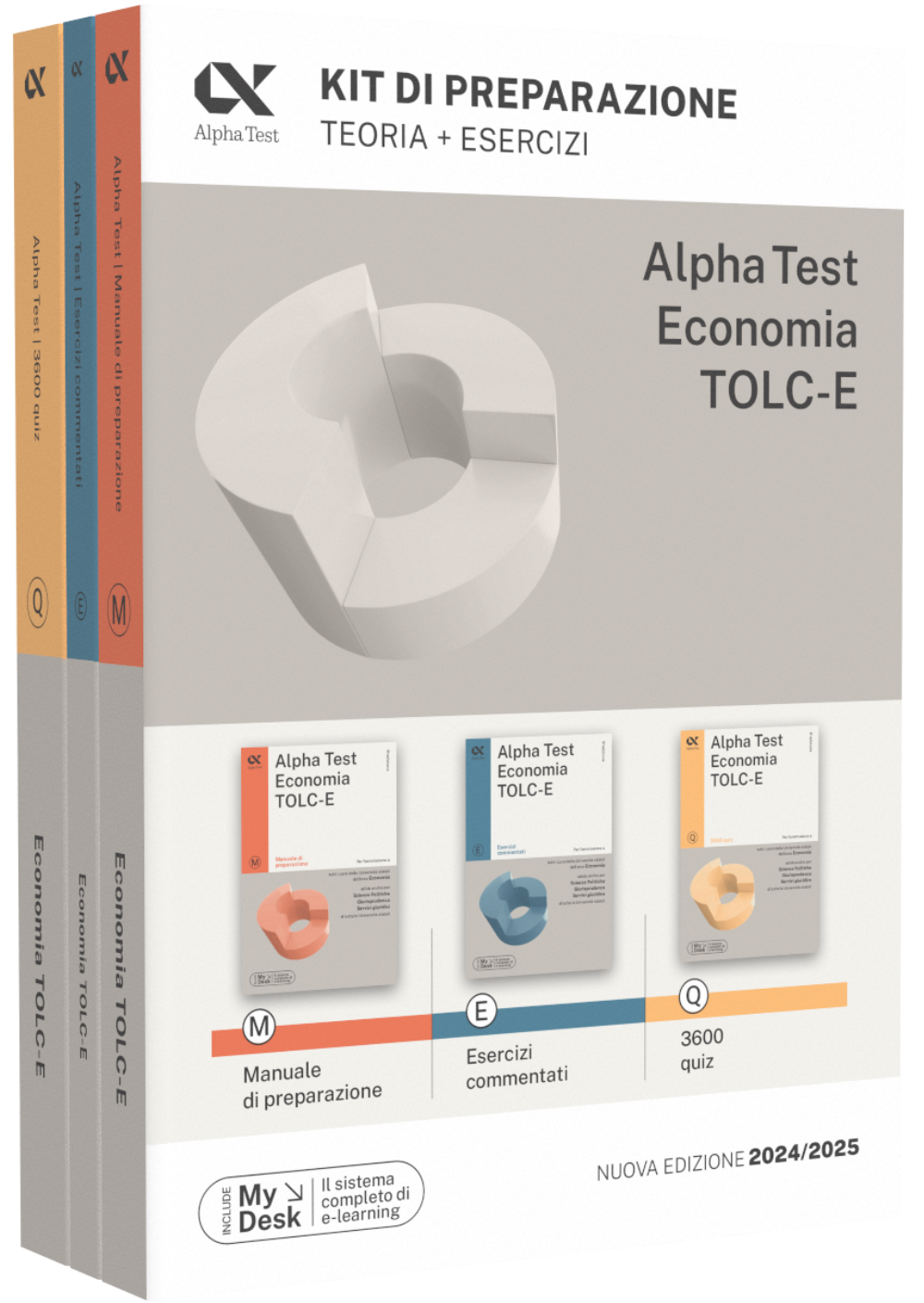 Alpha Test Economia TOLC-E - Kit di preparazione