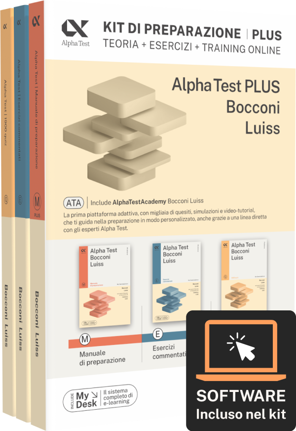 Alpha Test PLUS Bocconi Luiss - Kit di preparazione plus