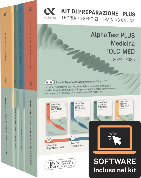 Alpha Test Plus Medicina TOLC-MED - Kit di preparazione Plus